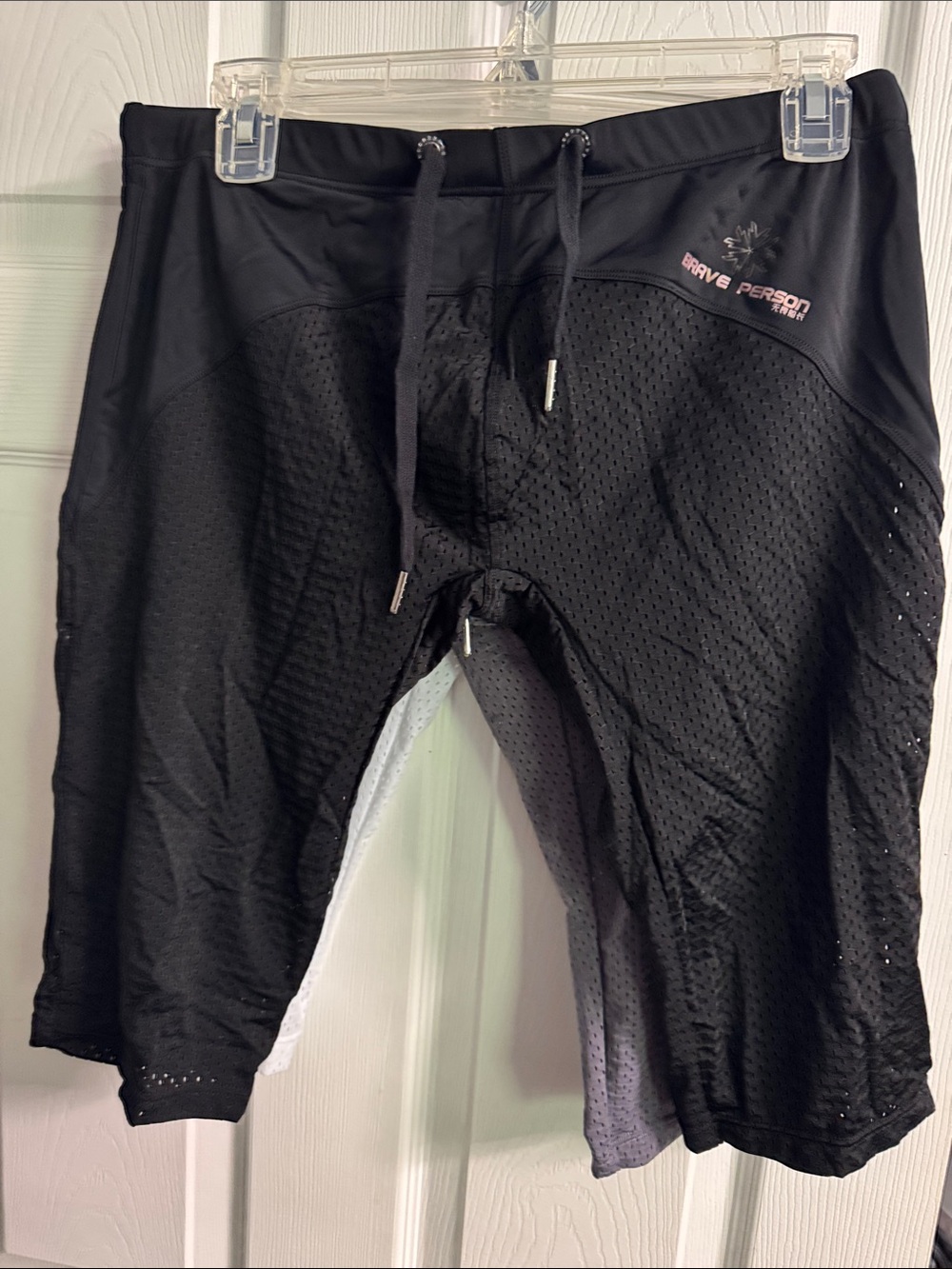 Brave Person Performance Drawstring Athletic Shorts, compression, knee length - Picture 5 of 14